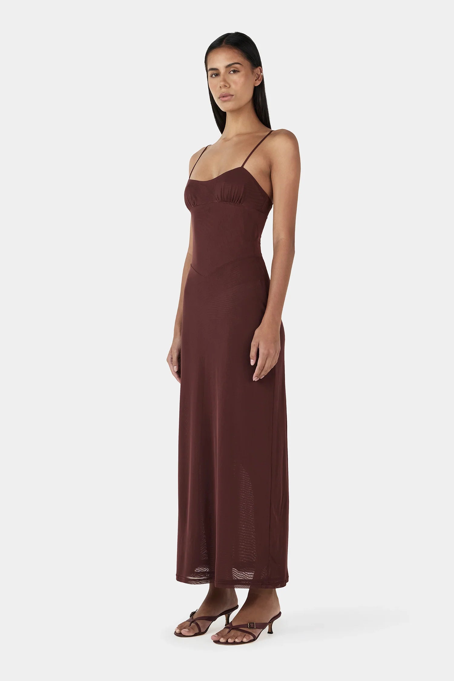 Gigi Midi Dress Pinot Mesh | The Invite M Gigi Midi Dress Pinot Mesh | The Invite M