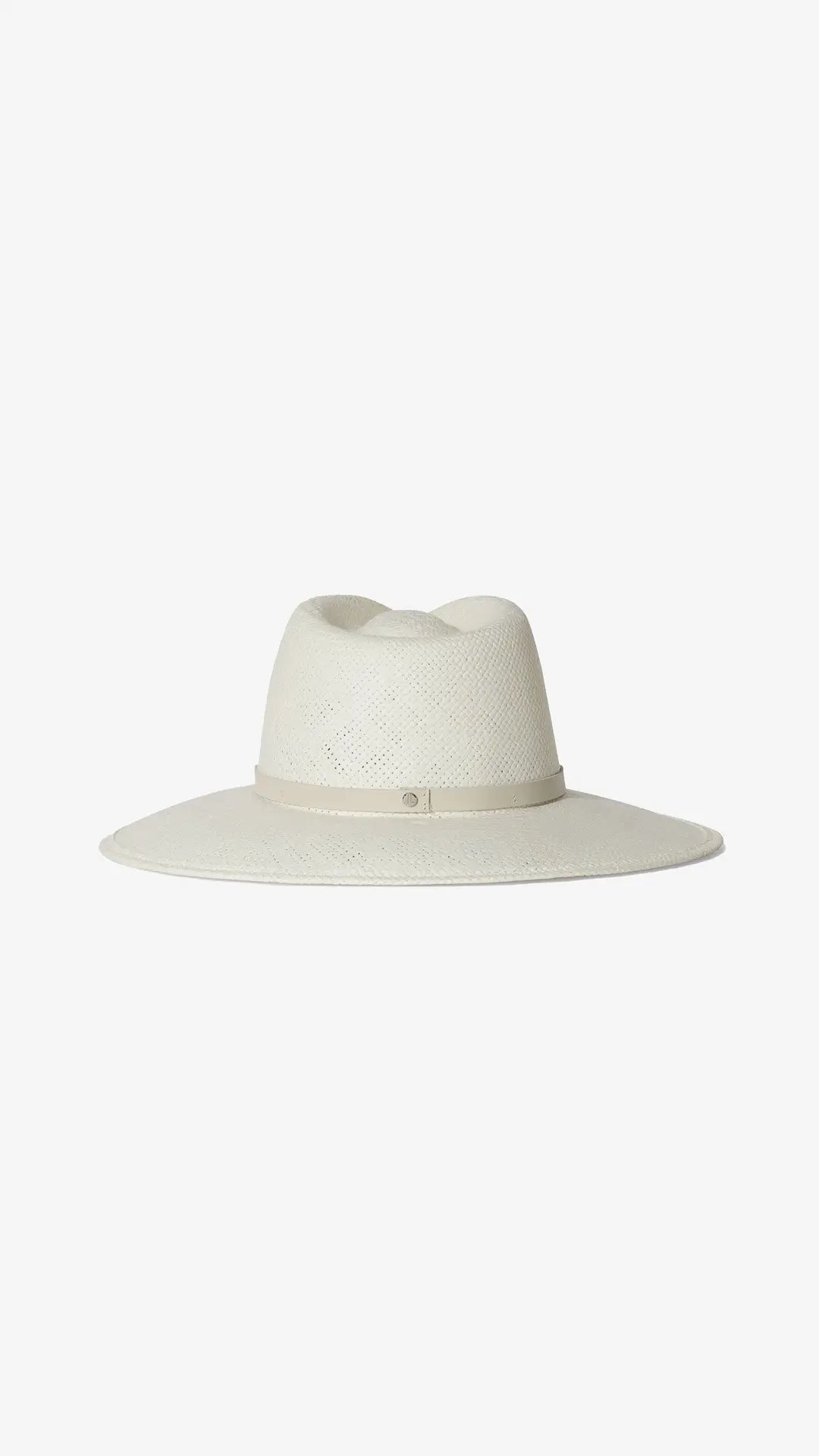 White straw packable fedora with UPF 45+