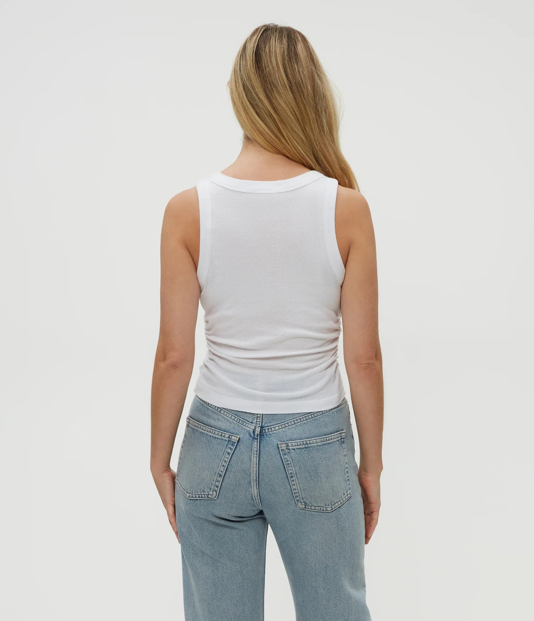 Michael Stars Ella Shine Tank in white - THE INVITE