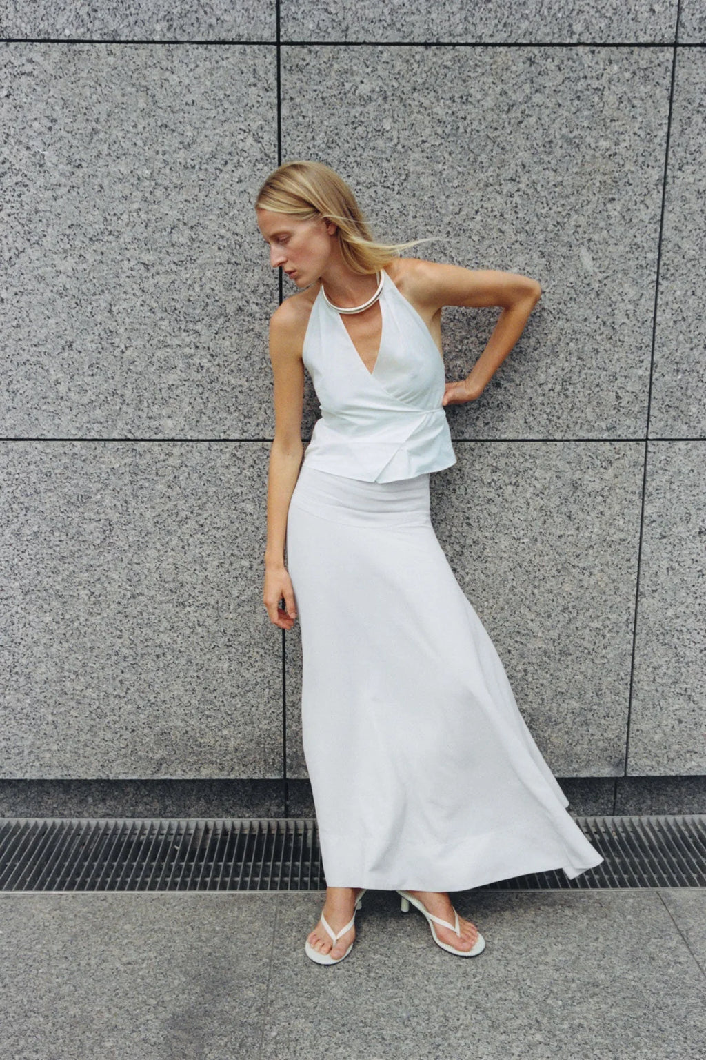 St. Agni - Oxford Wrap Top