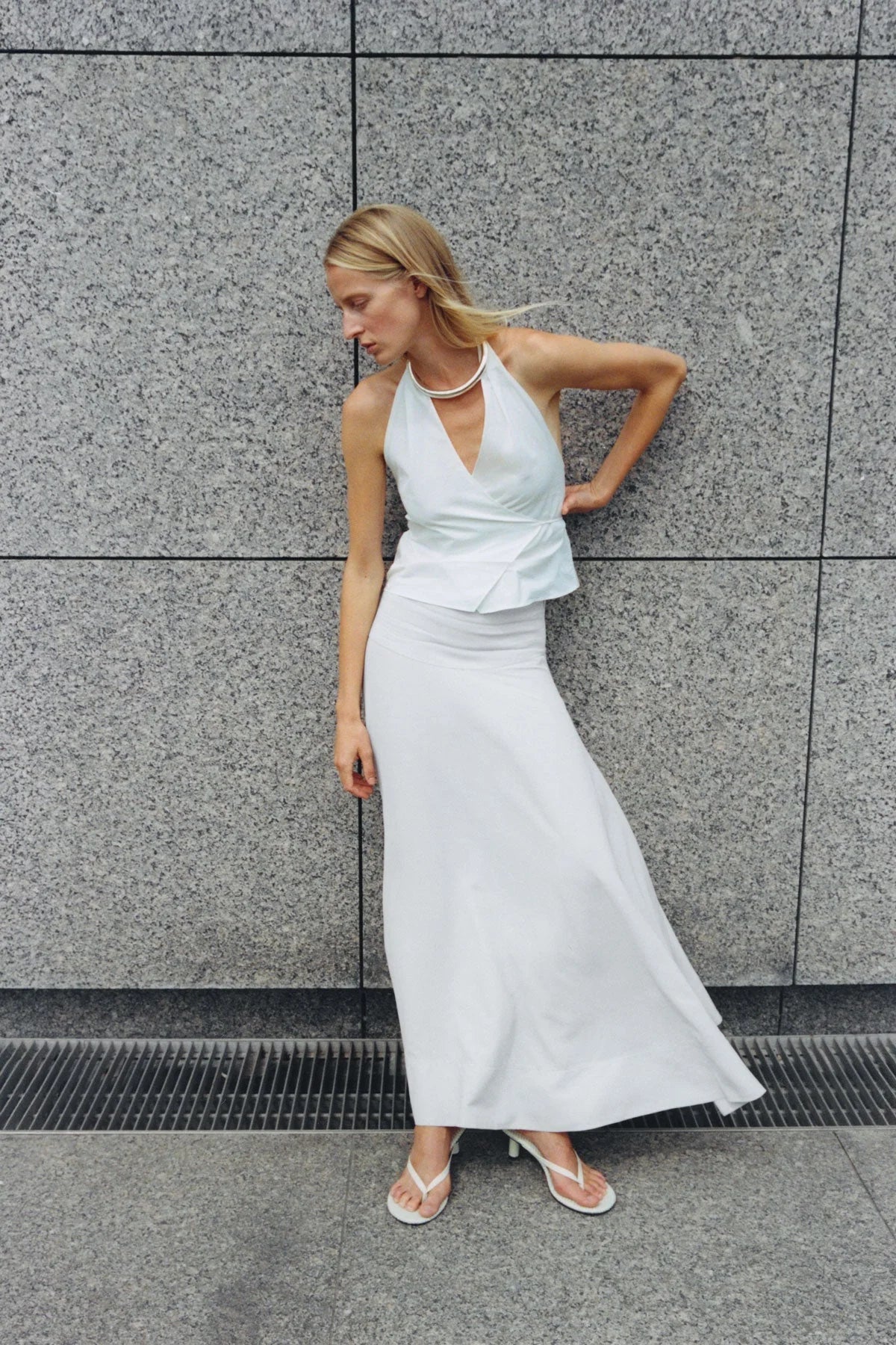St. Agni - Oxford Wrap Top