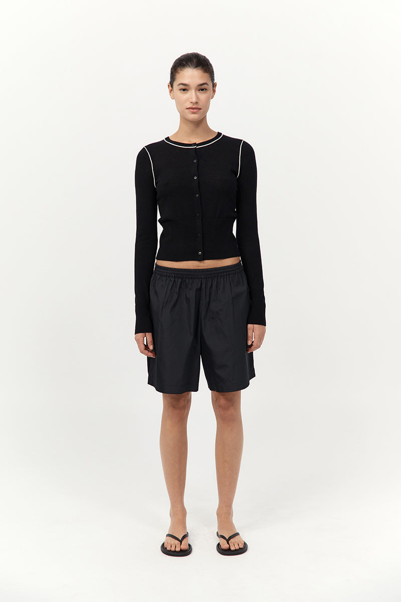 St. Agni Wool Fine Line Cardigan