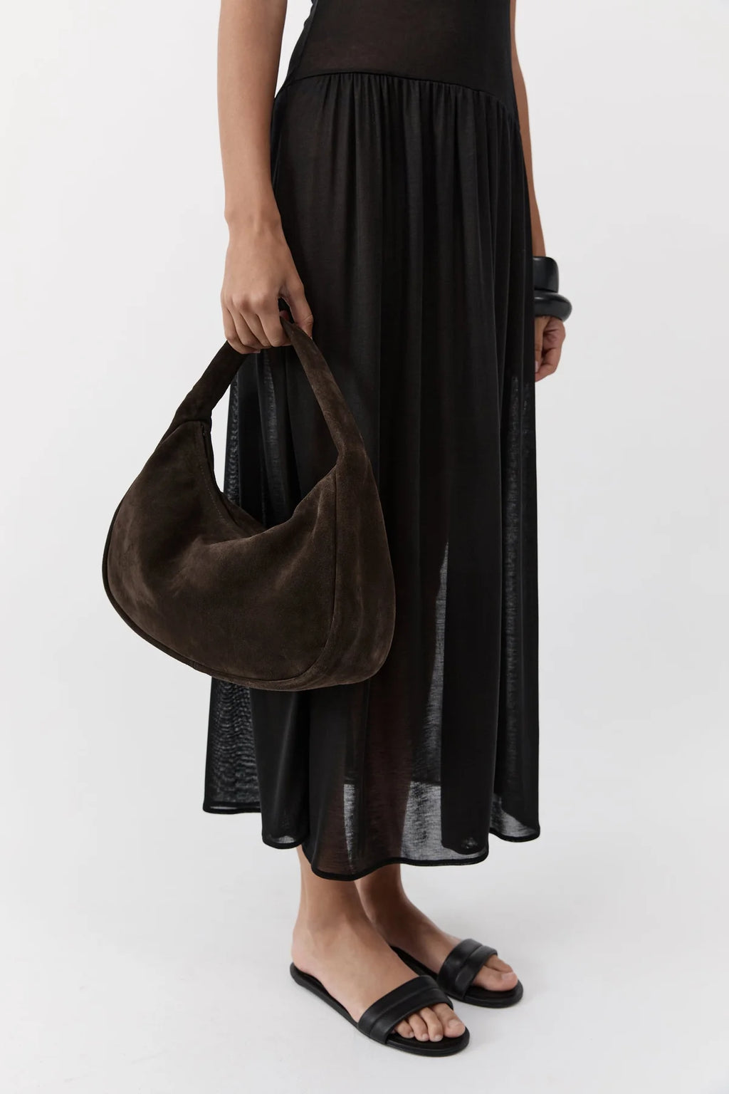 St. Agni - Suede Large Bon Bon Bag