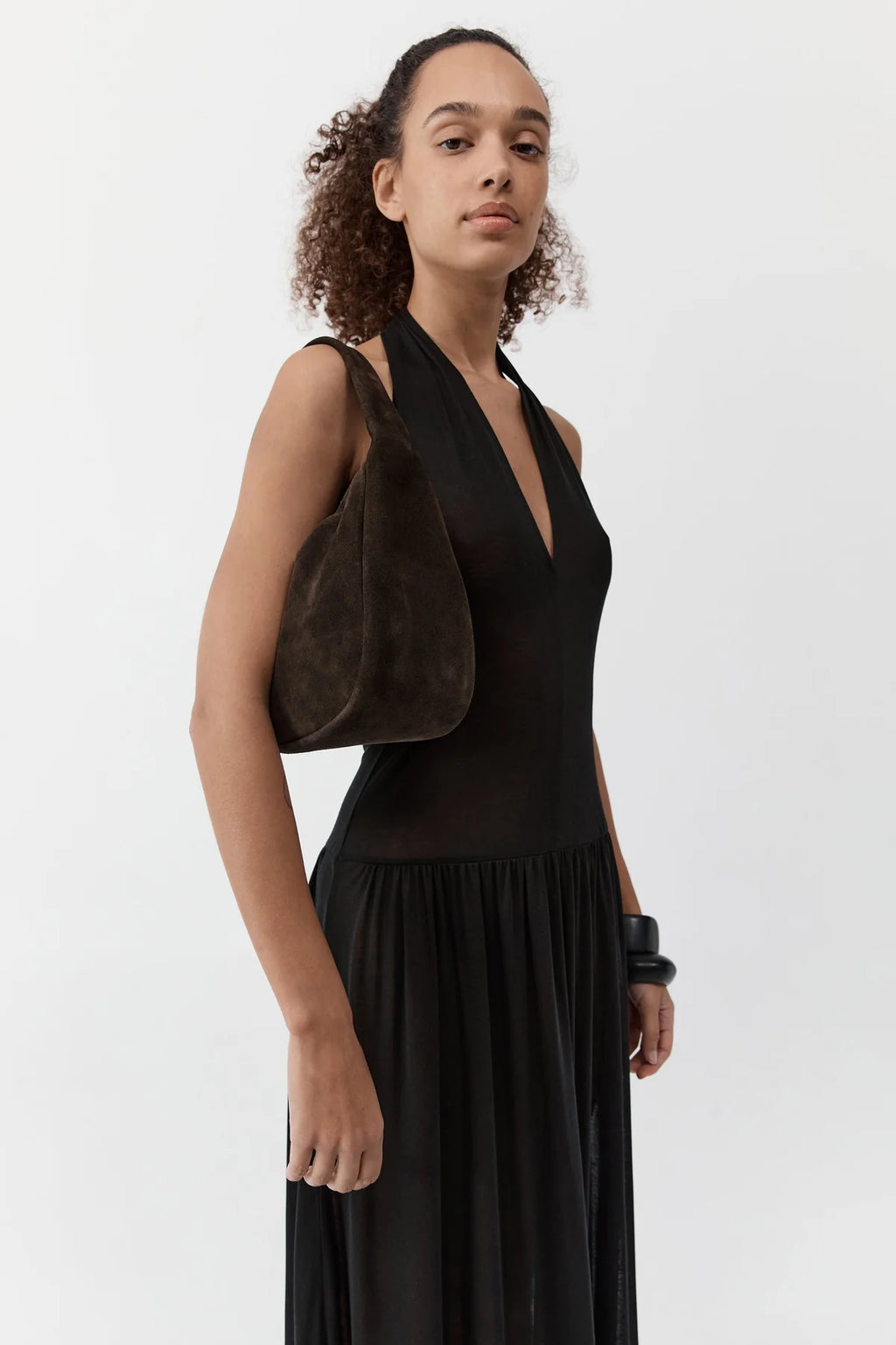 St. Agni - Suede Large Bon Bon Bag