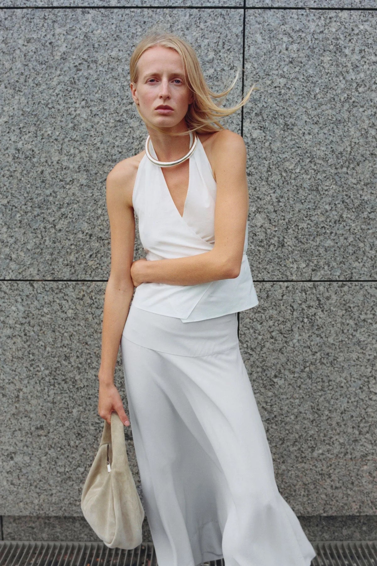 St. Agni - Oxford Wrap Top