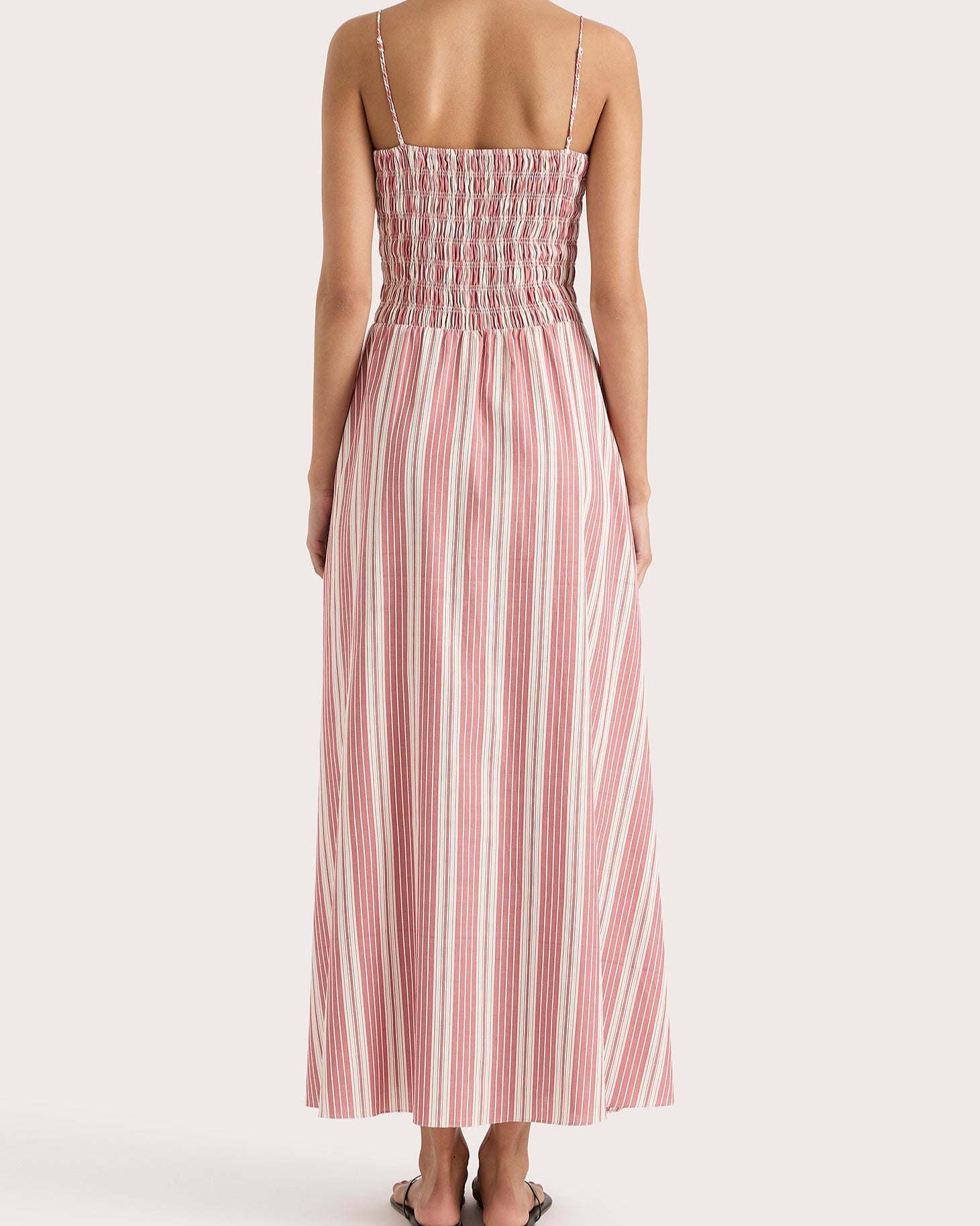 Faithfull The Brand Maxi Dress in red and white stripe