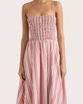 Load image into Gallery viewer, Faithfull The Brand red and white stripe maxi dress
