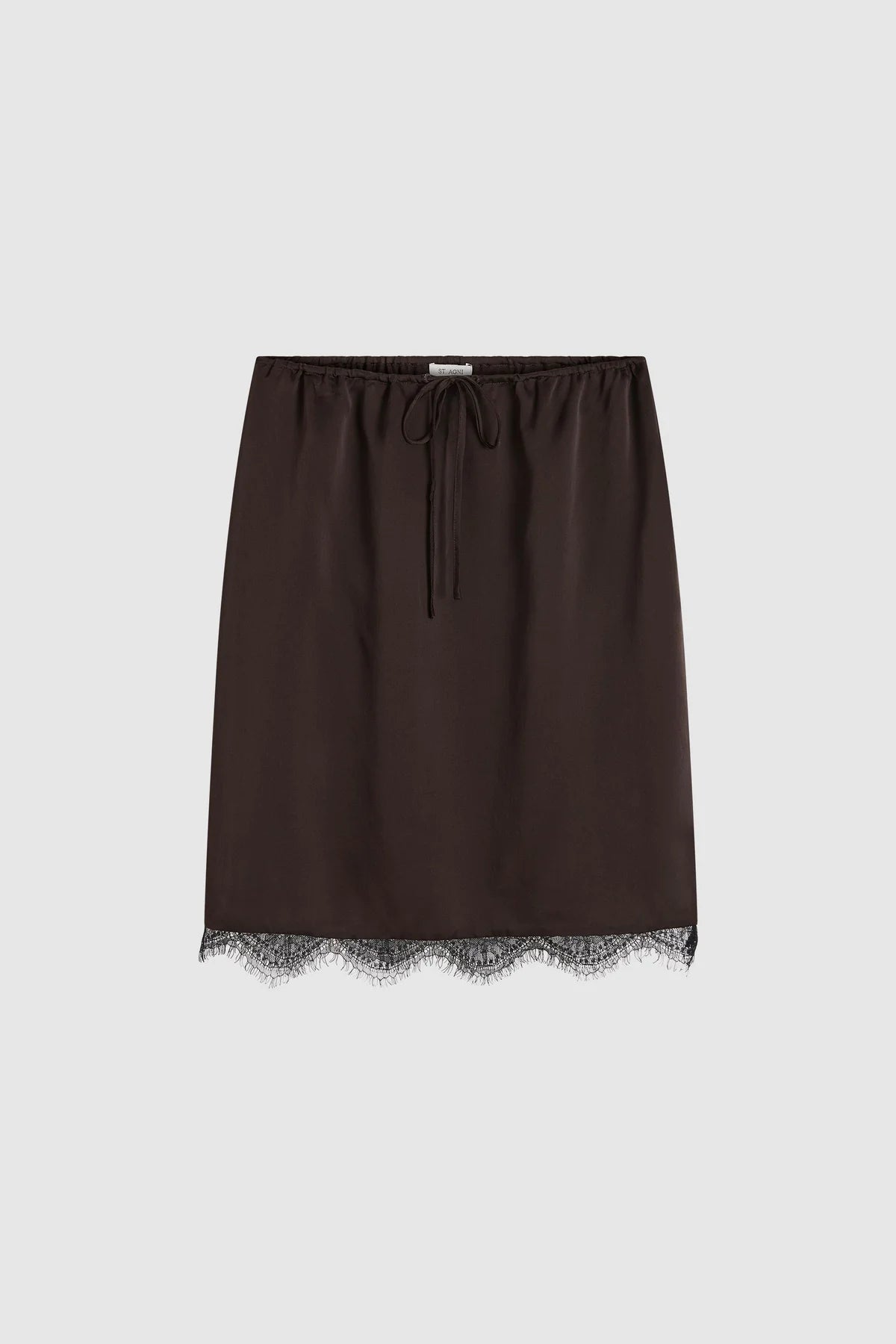 St. Agni - Fine Lace Skirt in Bark