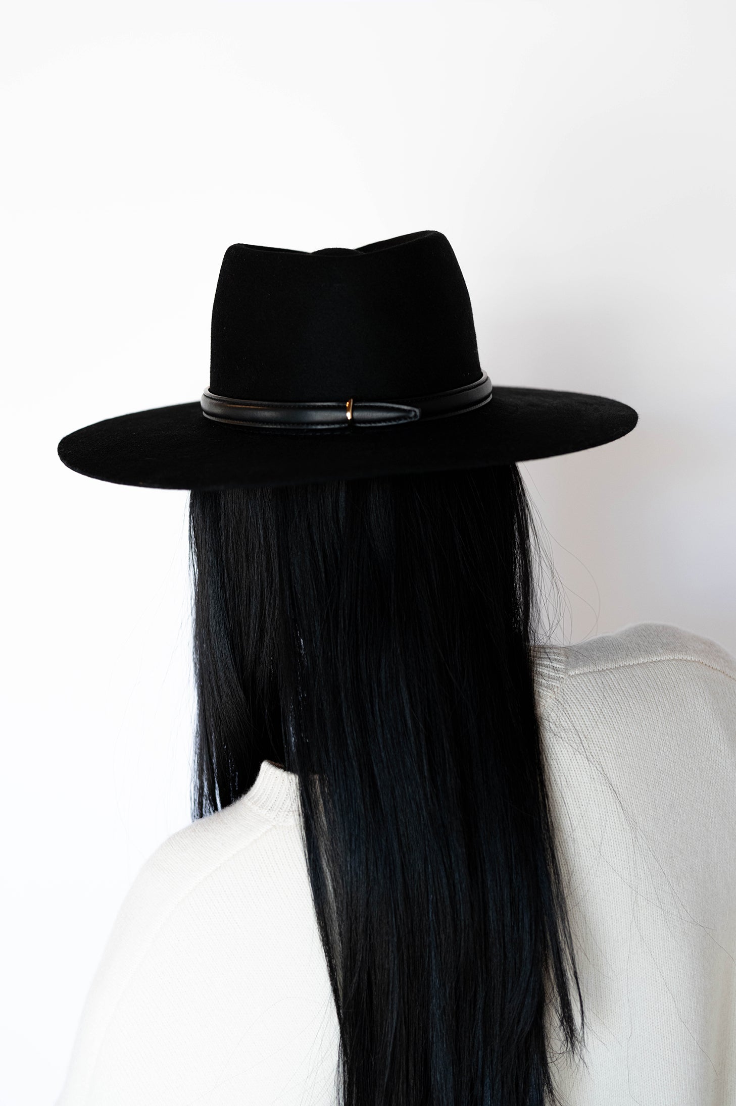 Deuxieme Classe JANESSA LEONE HAT 黒 Janessa Leoné - Beck Wool Fedora - Black – THE INVITE