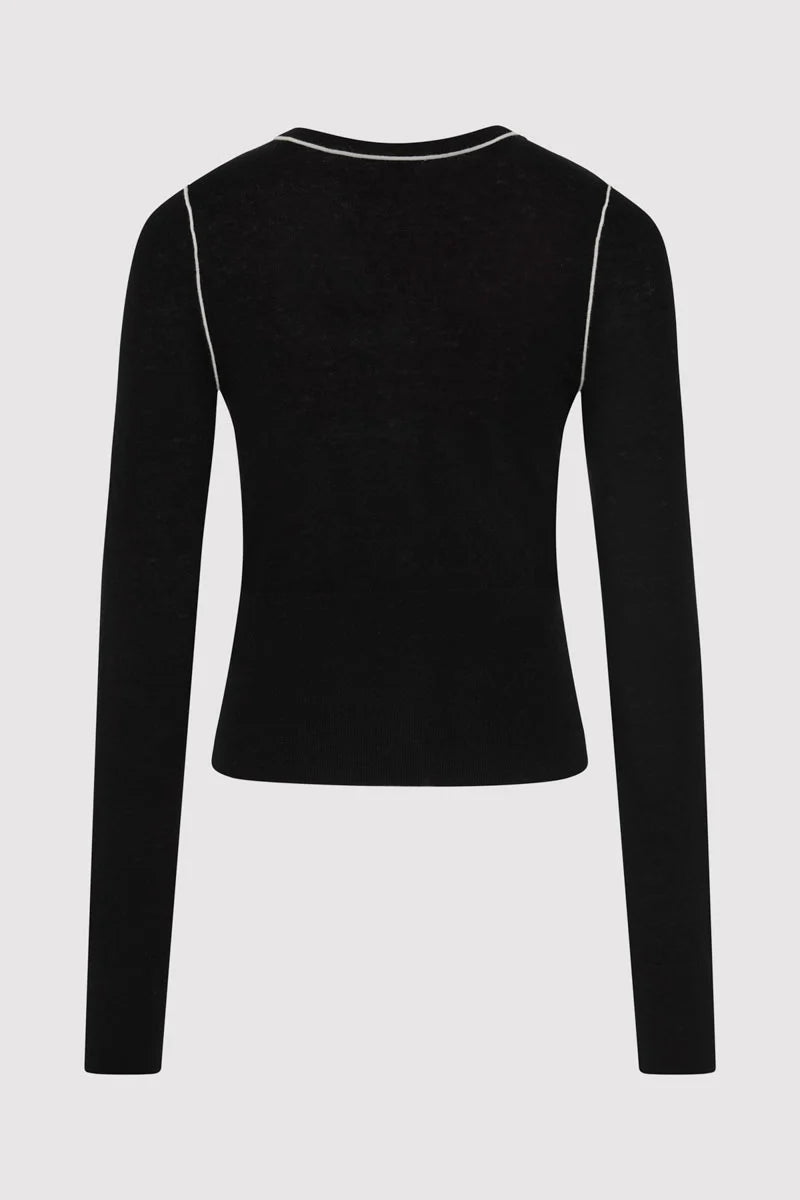 St. Agni Wool Fine Line Cardigan