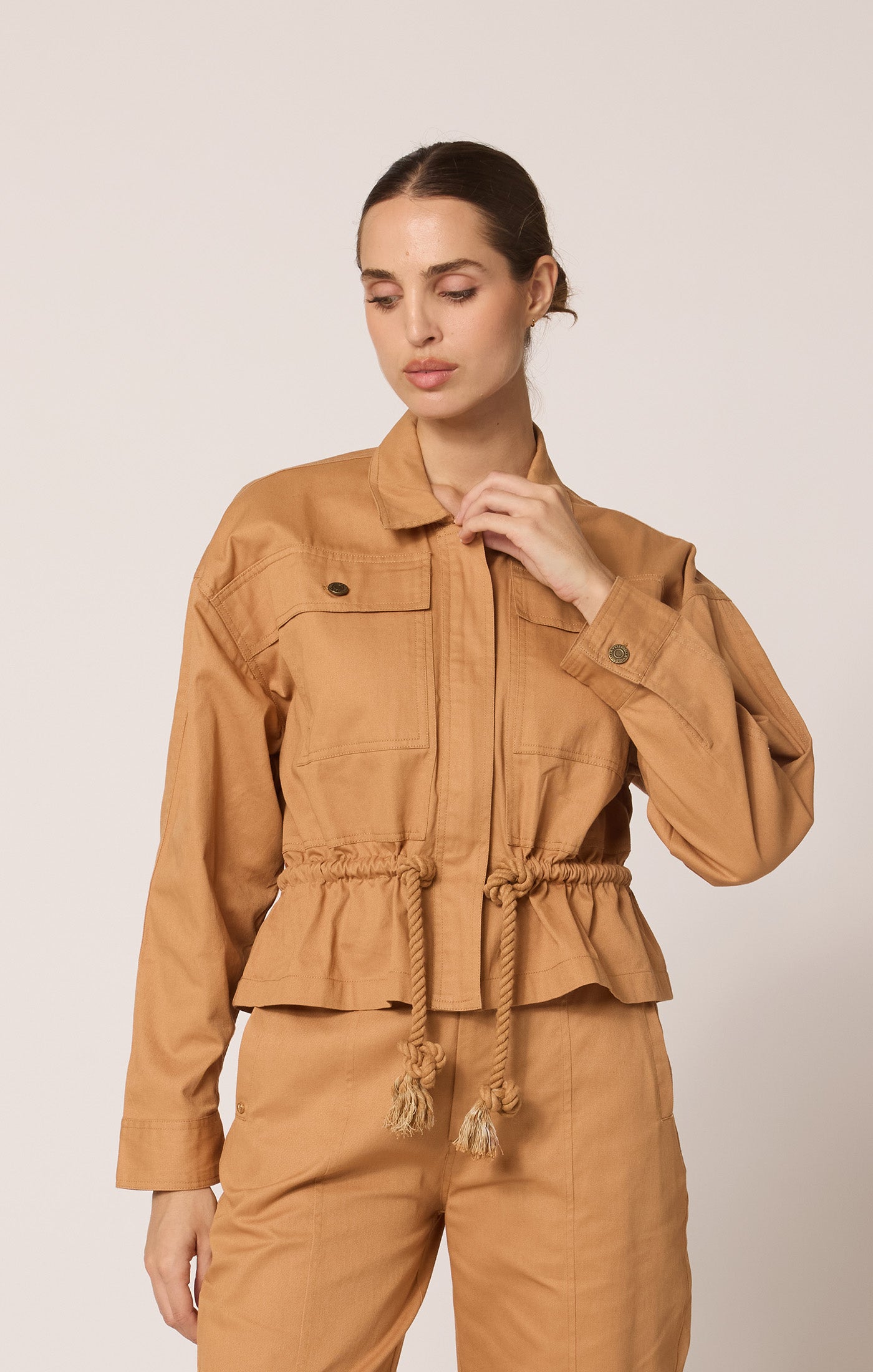 Cleobella Jasper Khaki Jacket - THE INVITE