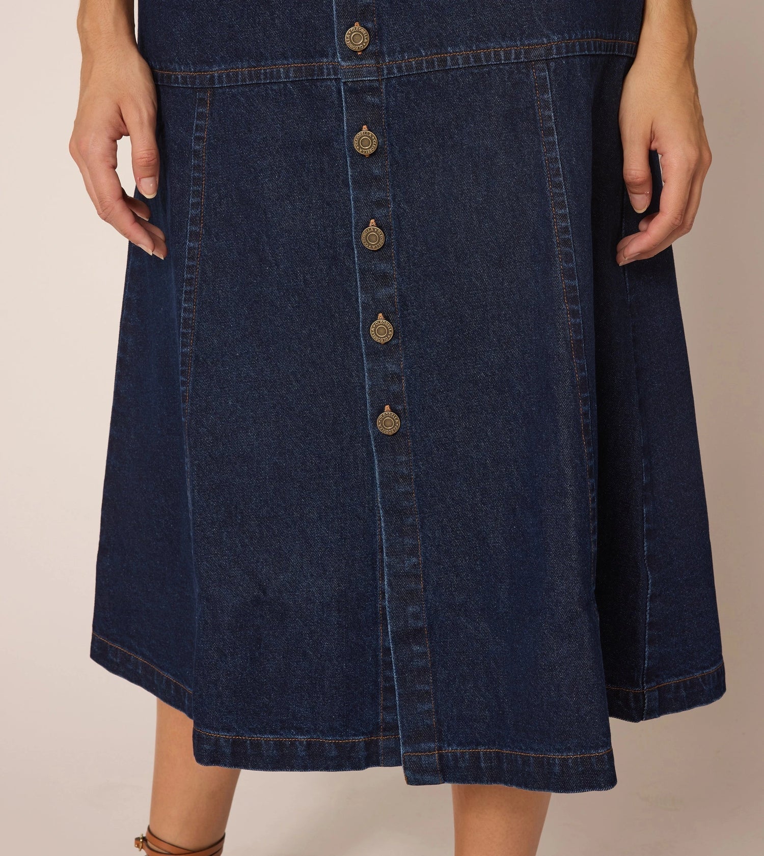 Cleobella Josie Denim Midi Skirt - THE INVITE