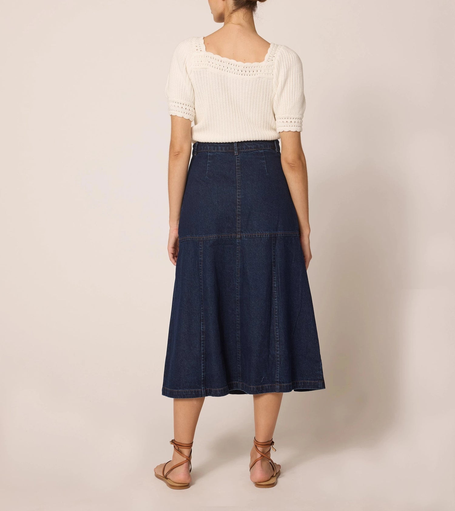 Cleobella Josie Denim Midi Skirt - THE INVITE