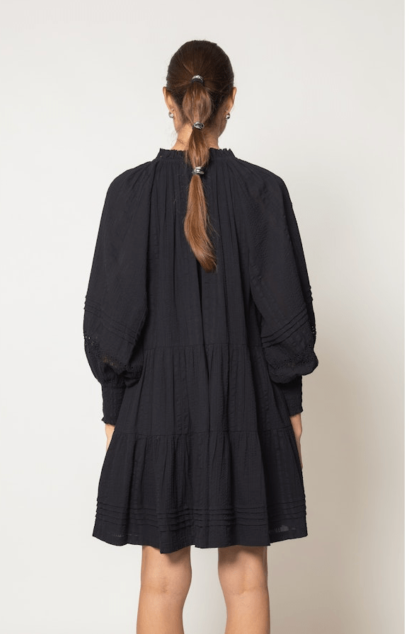 Cleobella Meadow Longsleeve Cotton Seersucker Mini Dress - THE INVITE