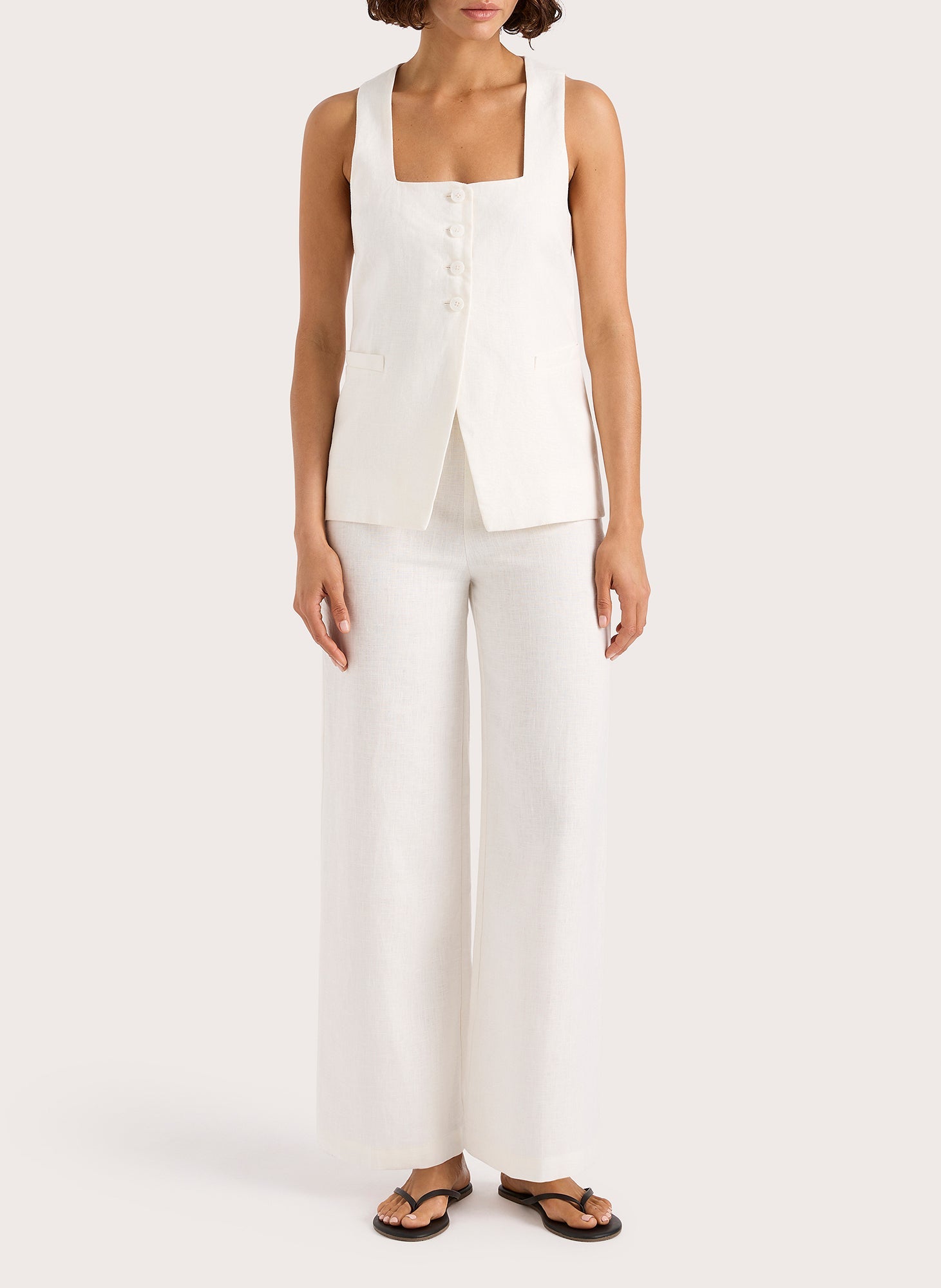 Faithfull The Brand - Jackie Linen Vest - THE INVITE