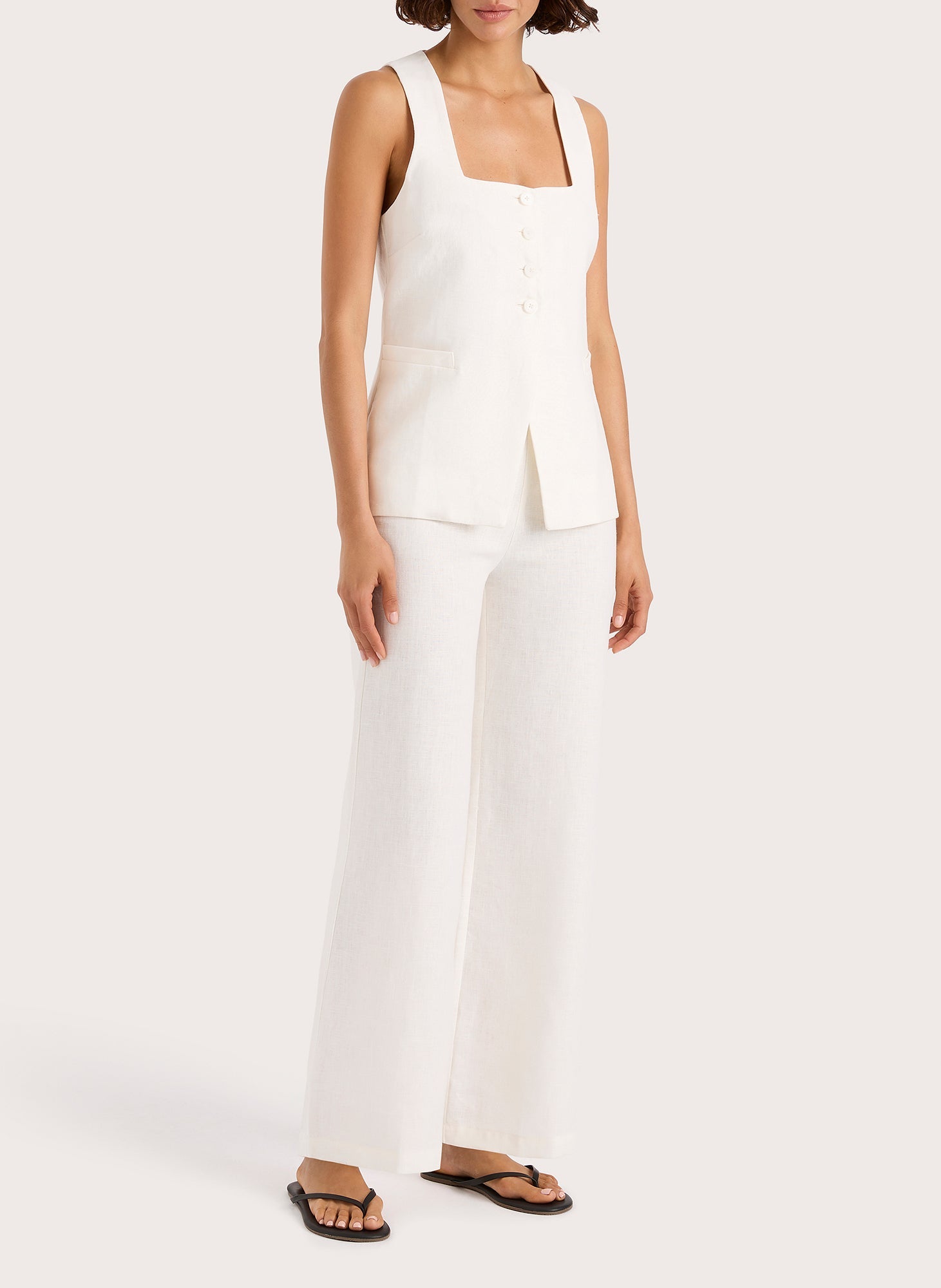 Faithfull The Brand - Jackie Linen Vest - THE INVITE