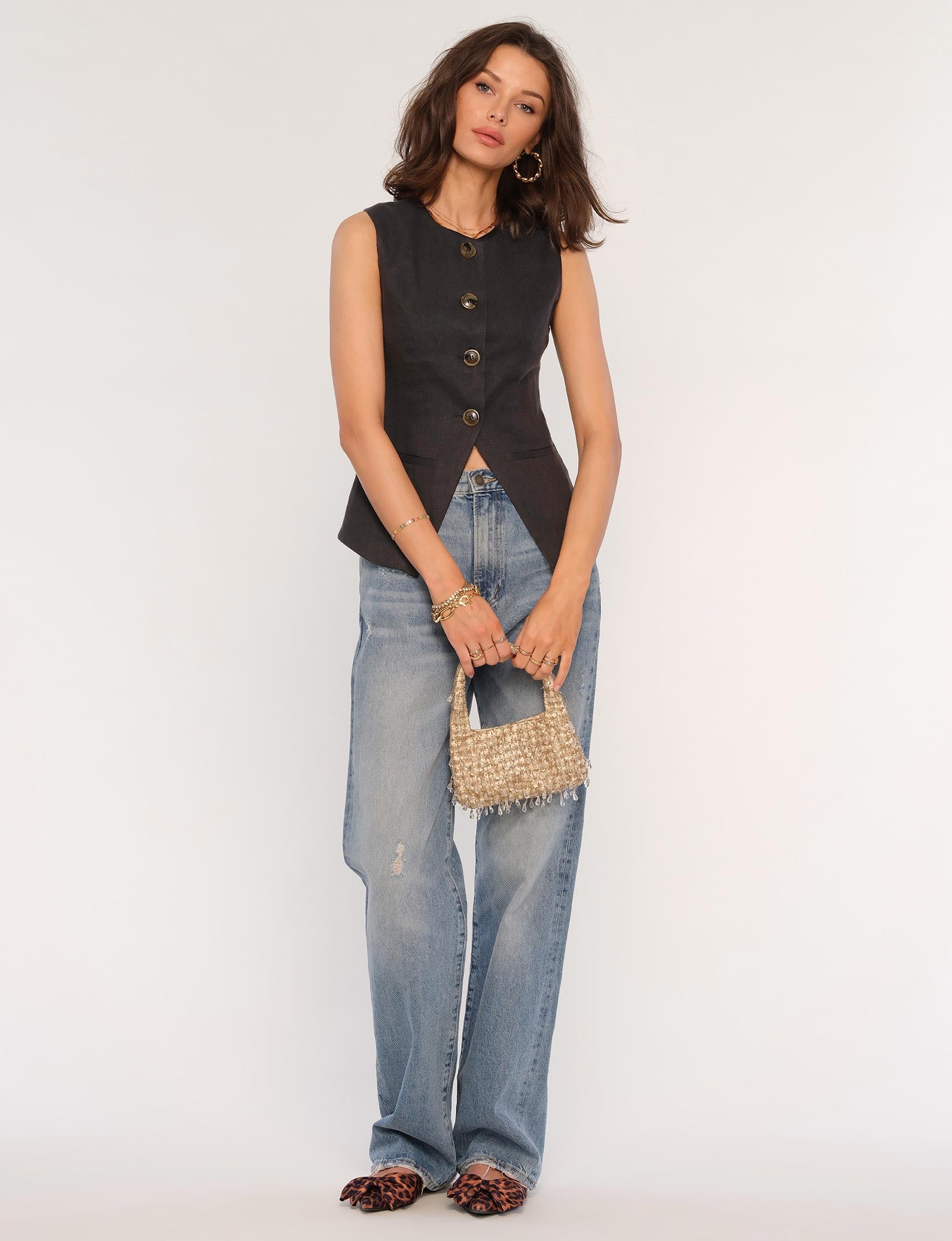 Heartloom Emerson Vest - Black - THE INVITE
