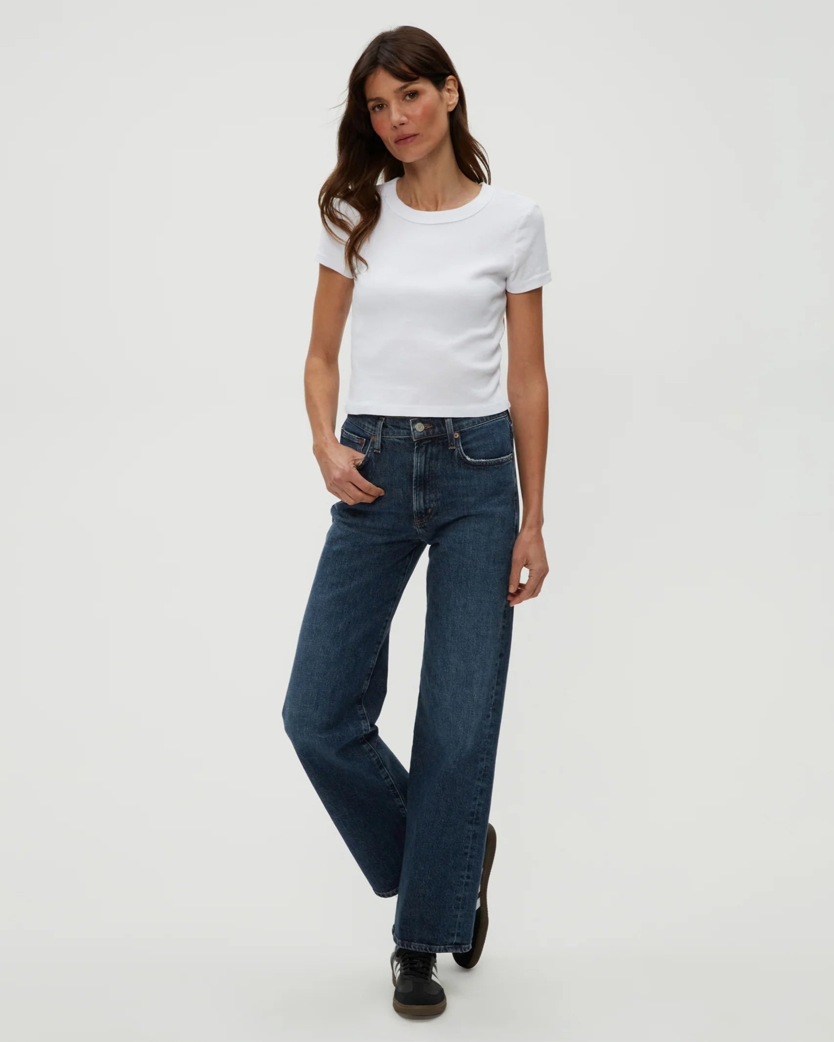 Michael Stars Mimi Cropped Tee - THE INVITE
