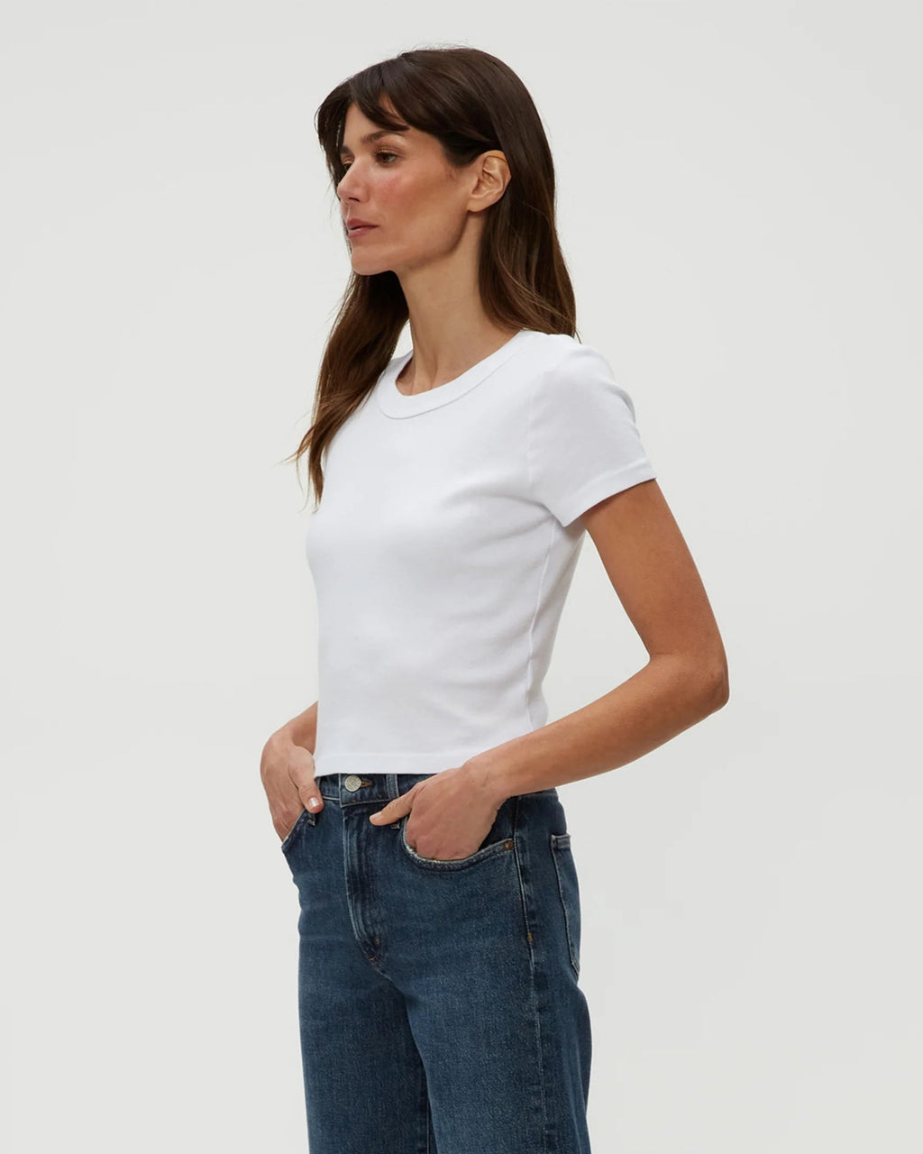 Michael Stars Mimi Cropped Tee - THE INVITE