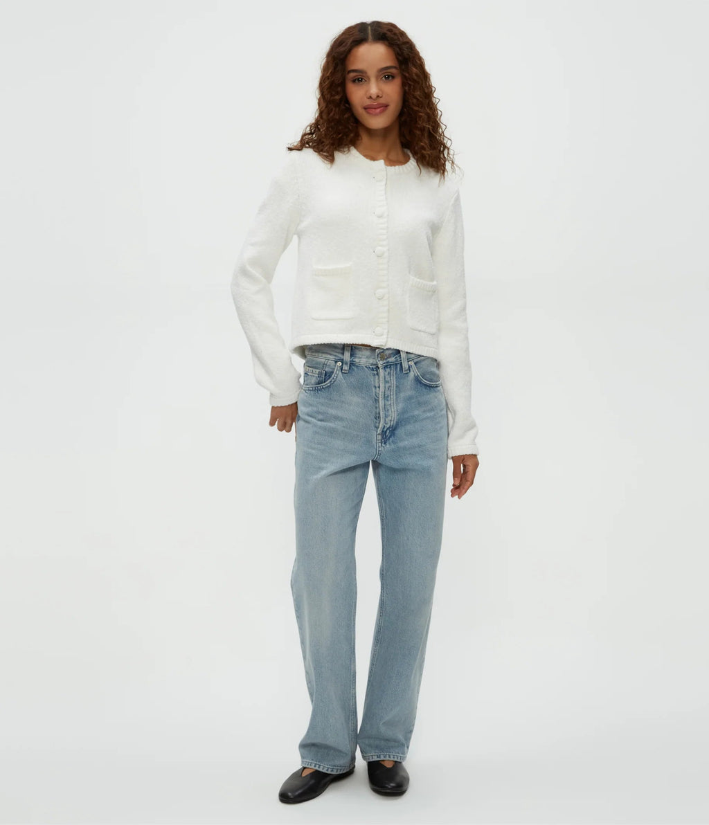 Michael Stars Opaline Cardigan - White - THE INVITE