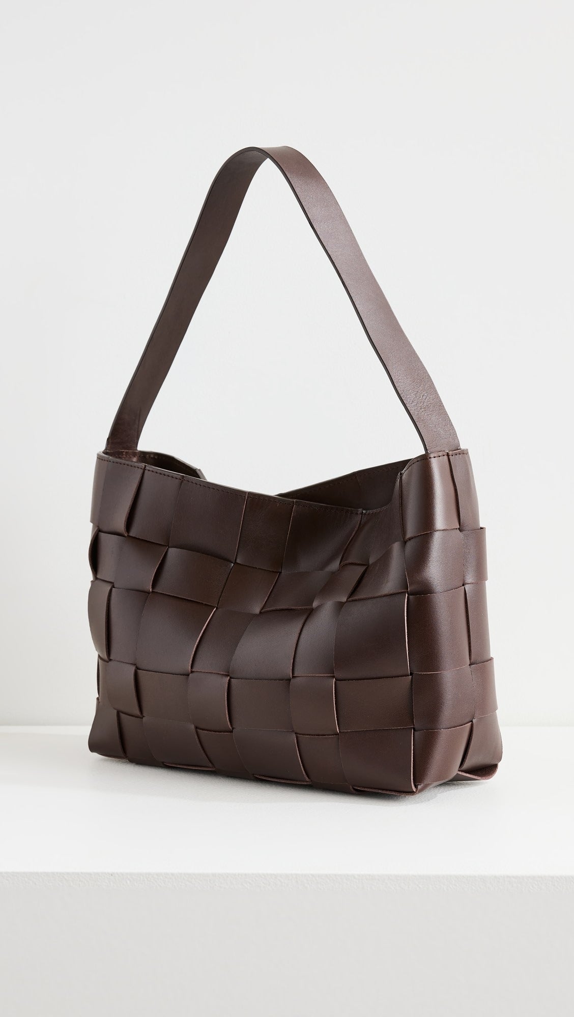 Woven Mini Tote - Chocolate